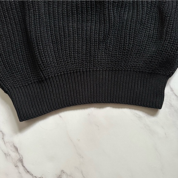 American Apparel Black US XS Fisherman Crewneck Sweater - Picture 5 of 11